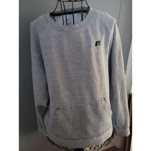 Men's Russel Premium Fleece Size 38-40 Gray Sweatshirt